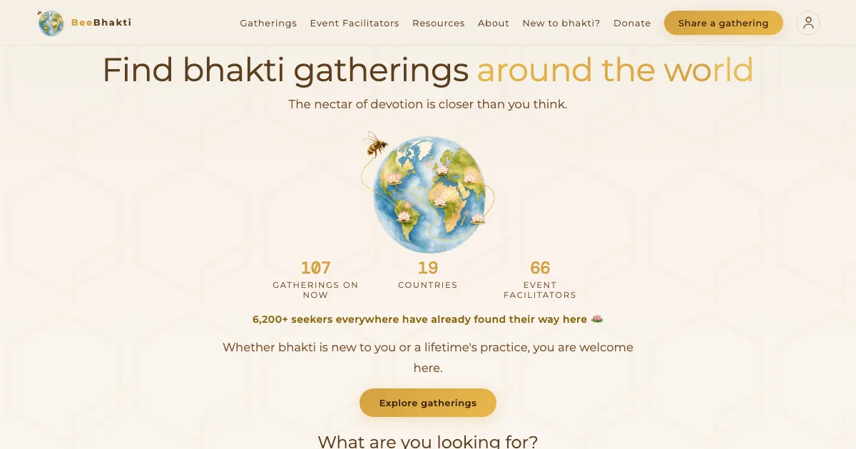 BeeBhakti home page